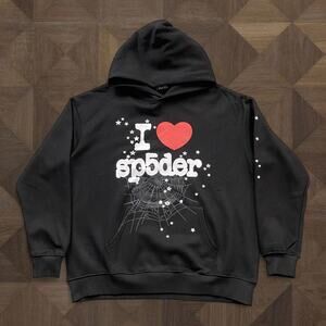 Sp5der Black Hoodie